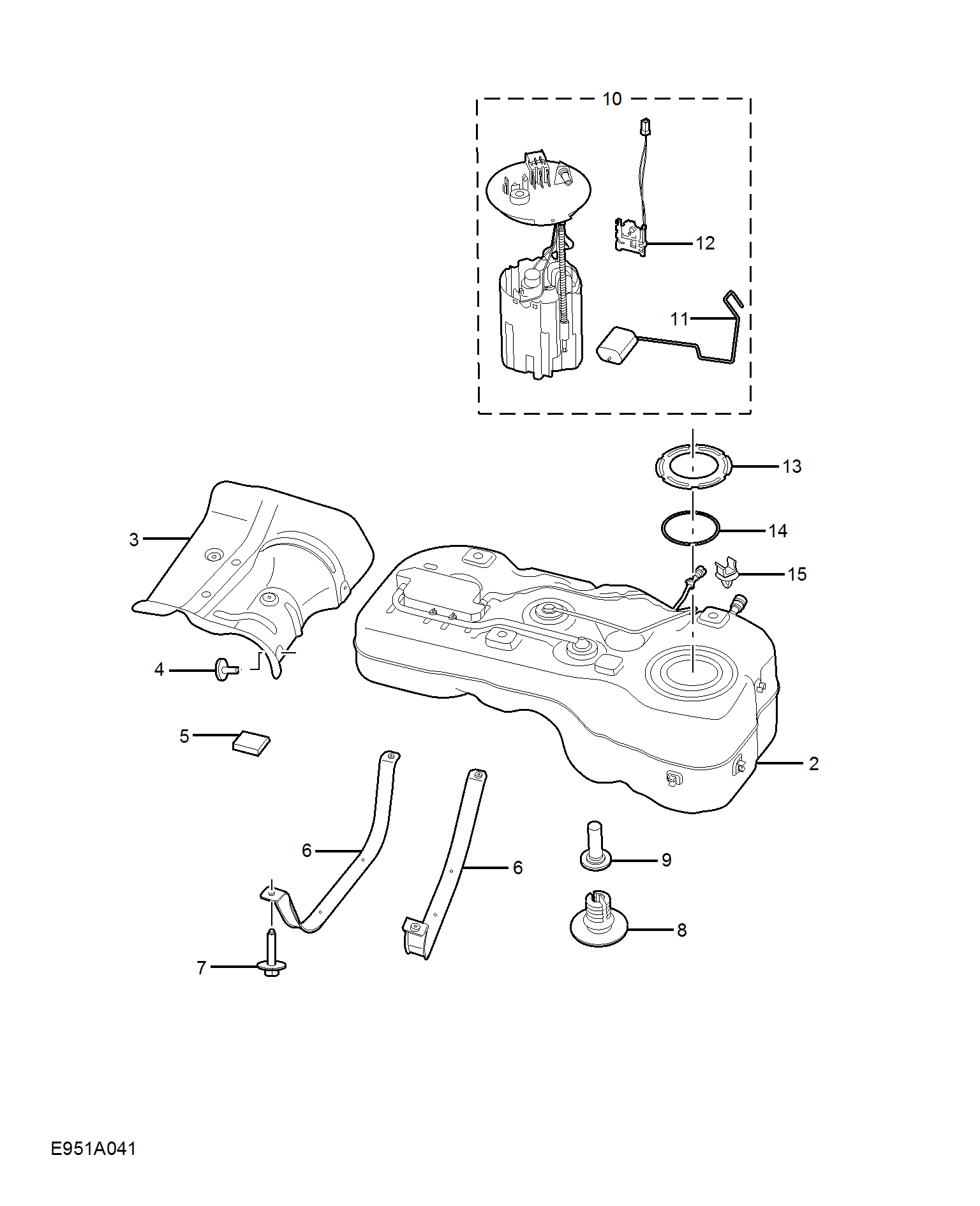 E951A041:FUEL TANK(55L)