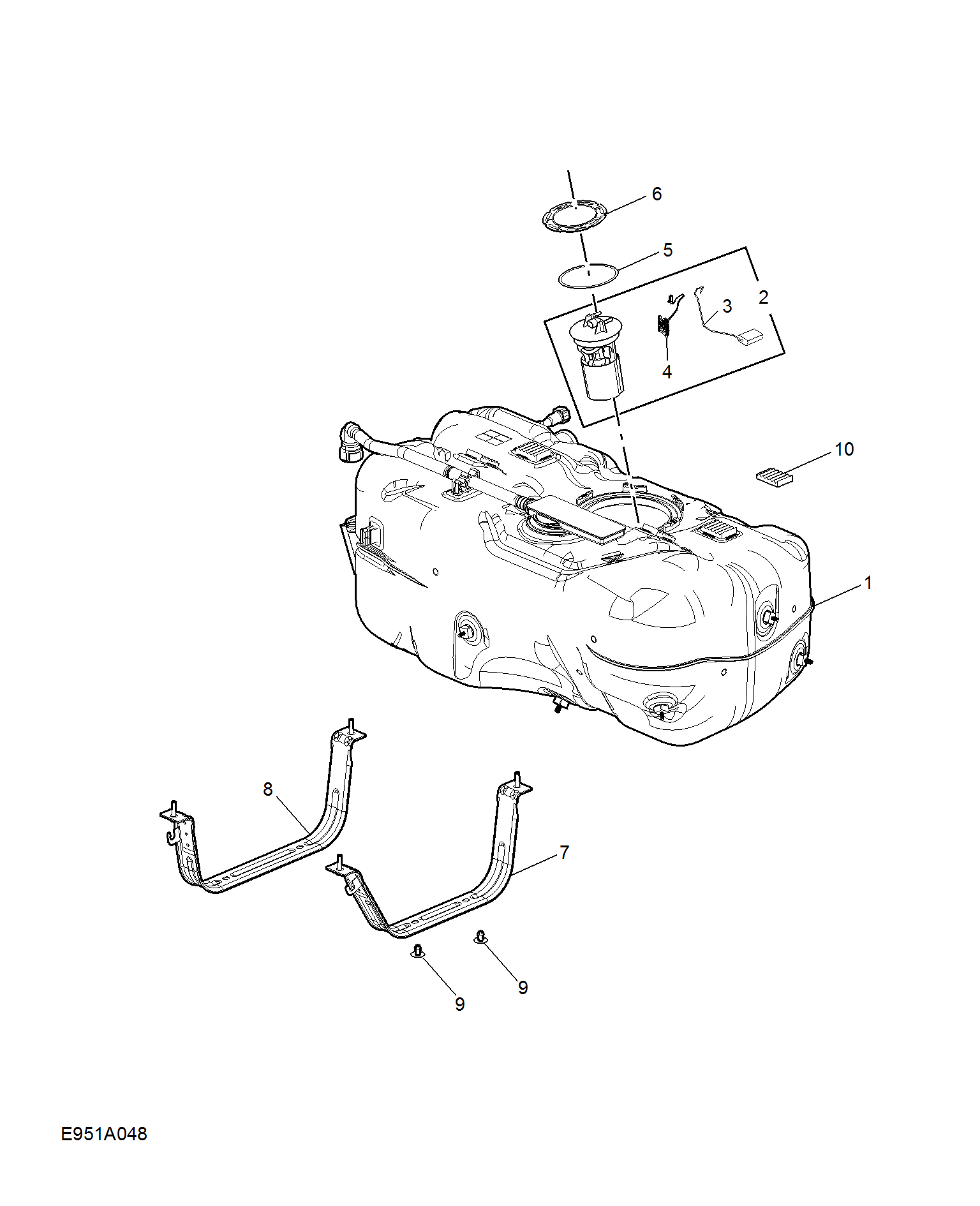 E951A048:FUEL TANK(EVAP)