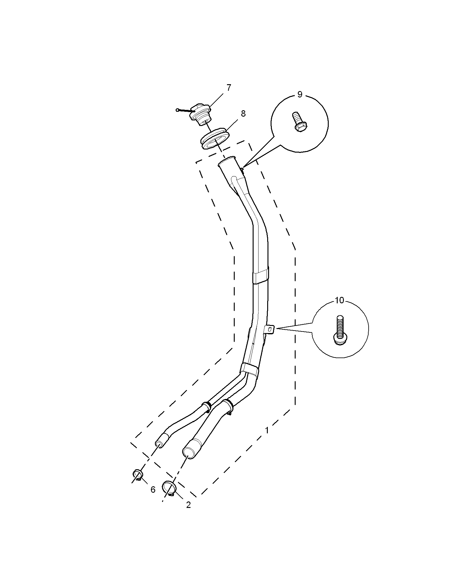 E951B002:FUEL FILLER PIPE(G18DT)