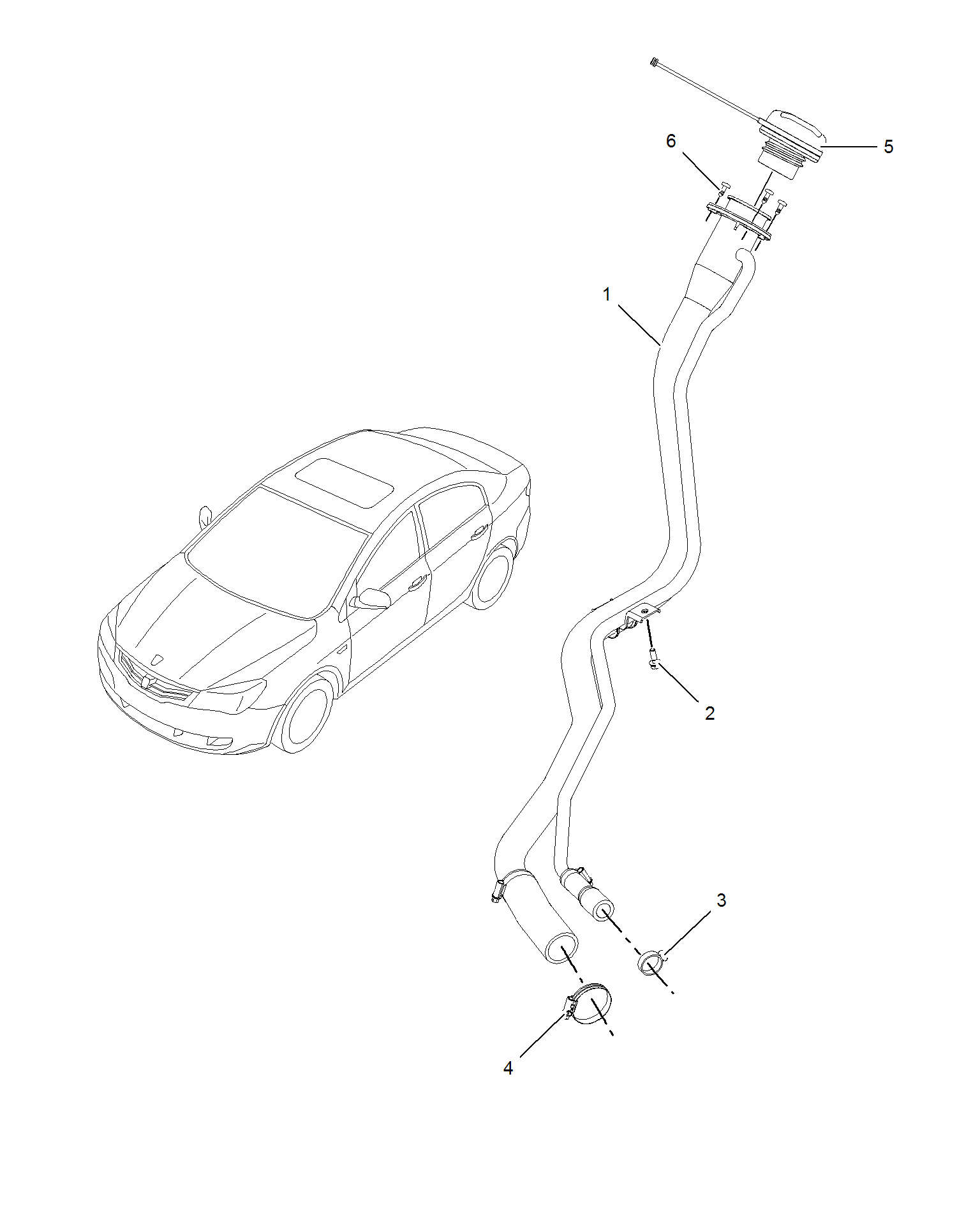 E951B004:FUEL FILLER PIPE