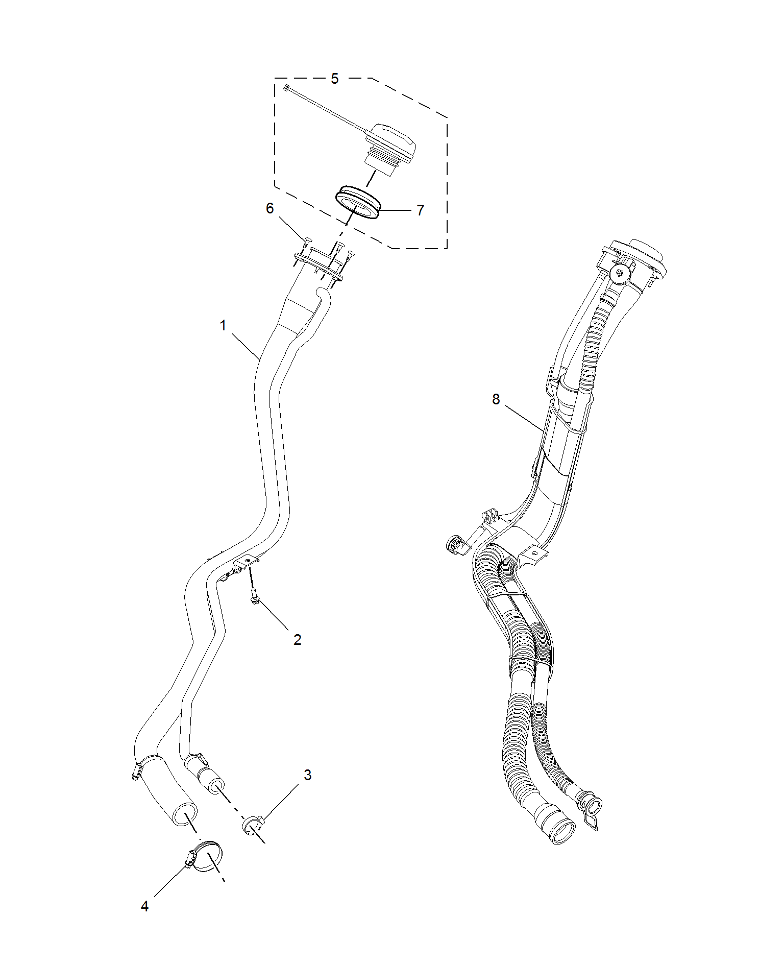 E951B008:FUEL FILLER PIPE