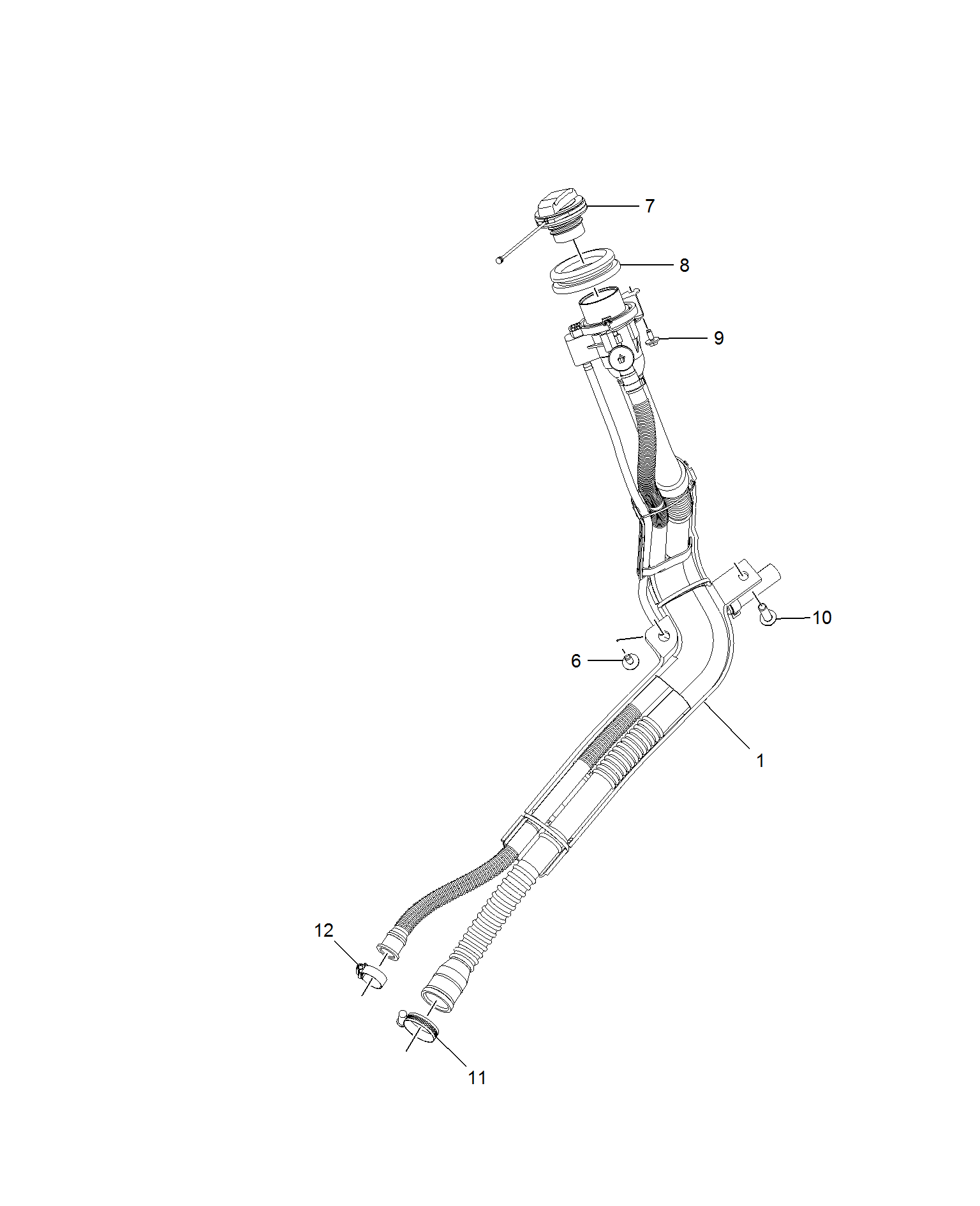 E951B013:FUEL FILLER PIPE