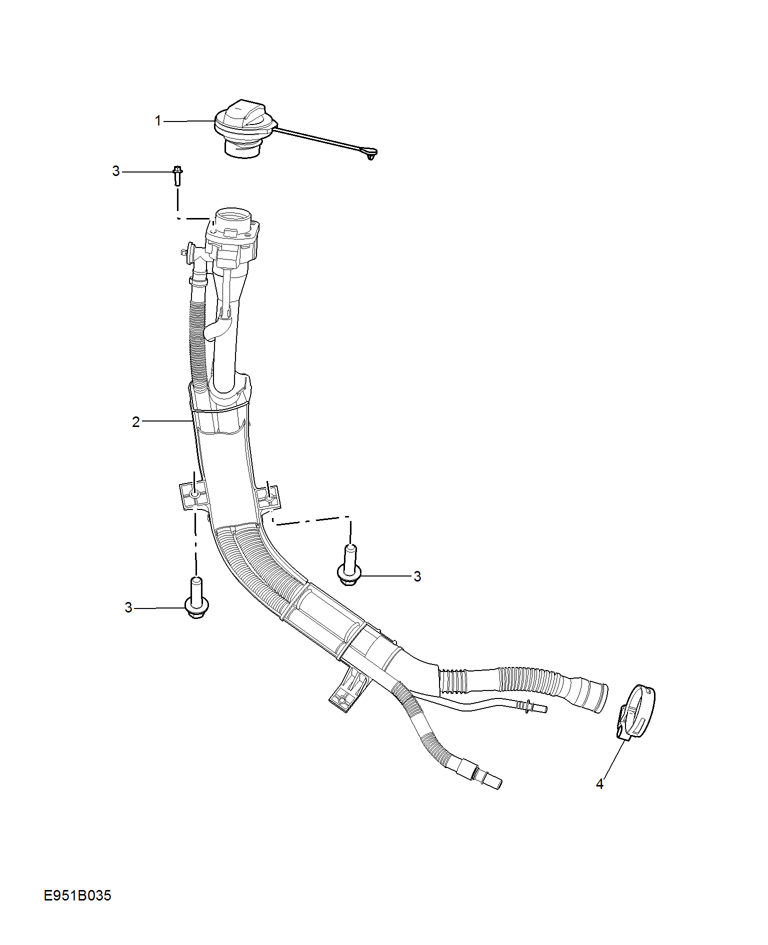 E951B035:FUEL FILLER PIPE(CHINA-V)
