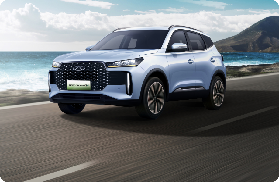 Chery Tiggo Cross CSH Hybrid front three-quarter view