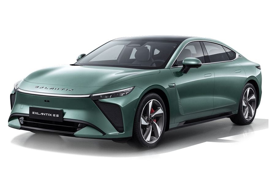 EXEED ES full-size electric sedan parked in urban setting