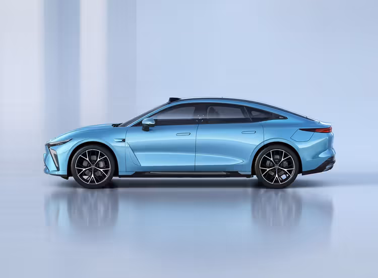 EXEED ES full-size electric sedan parked in urban setting