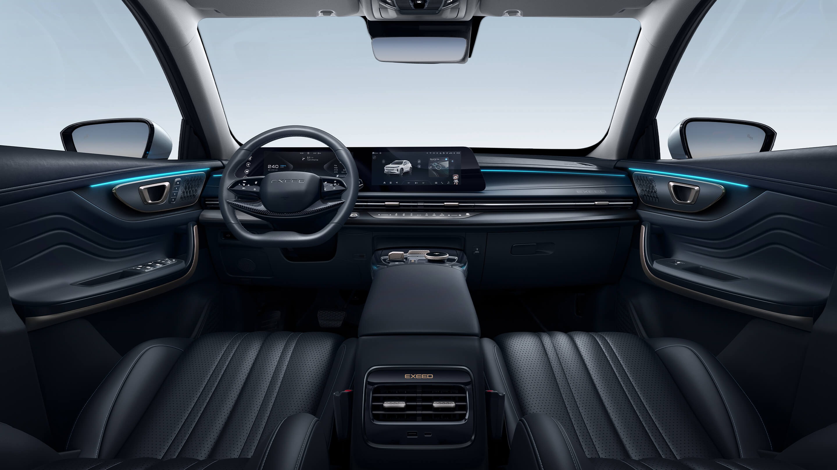 EXEED LX subcompact luxury crossover SUV in red