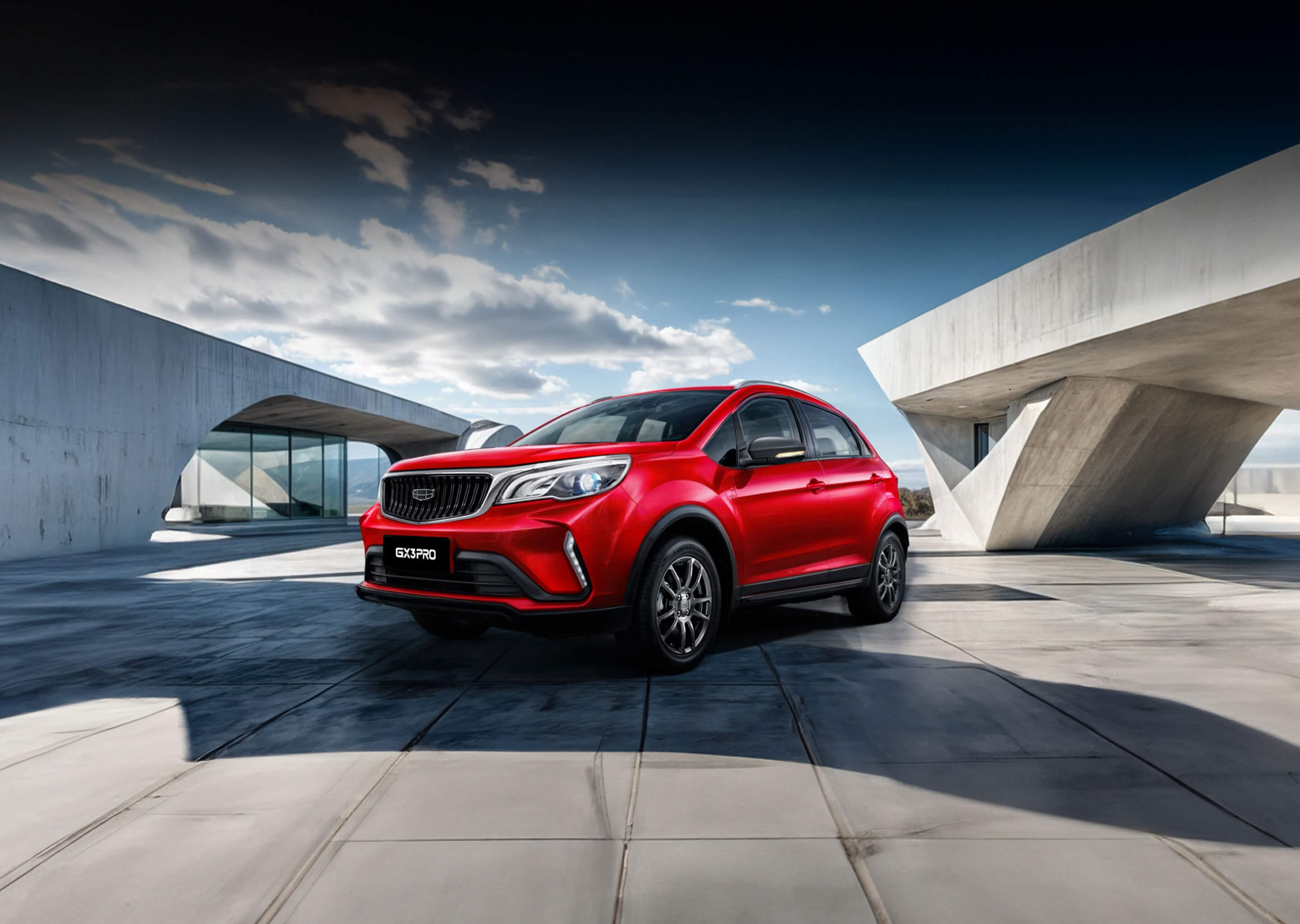 Geely GX3 PRO compact SUV front three-quarter view