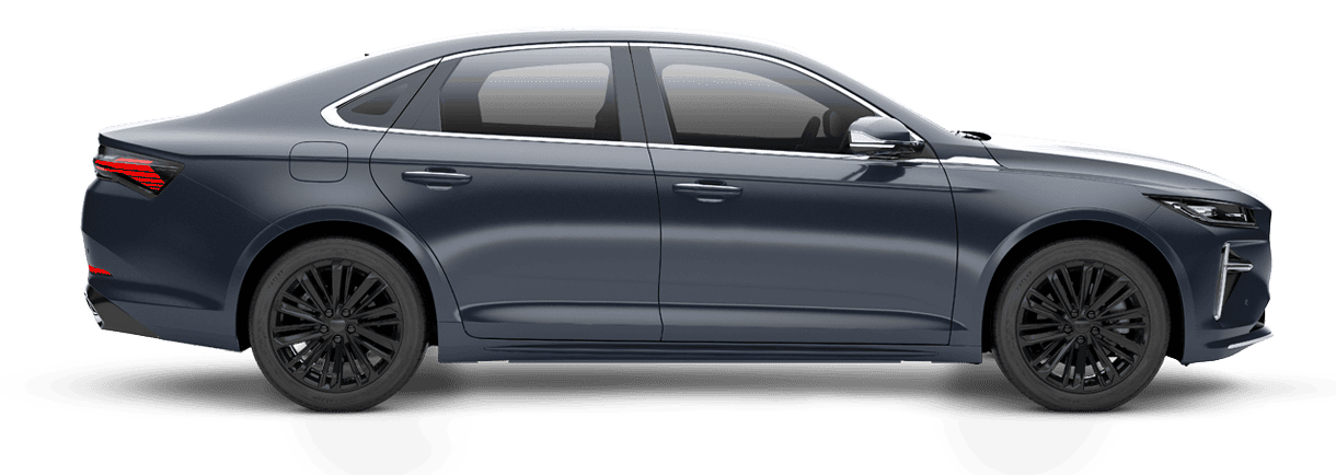 Geely Preface sedan exterior view in Saudi Arabia
