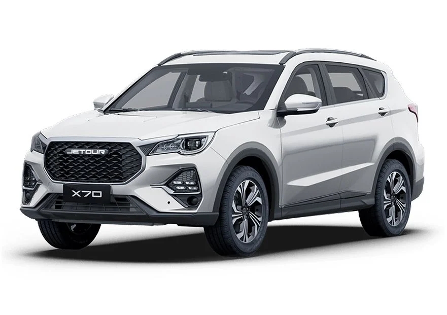 JETOUR X70 mid-size crossover SUV front three-quarter view